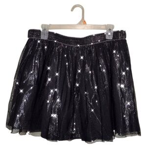 Gorgeous Metallic Black Sparkly Stretchy Skirt ✨